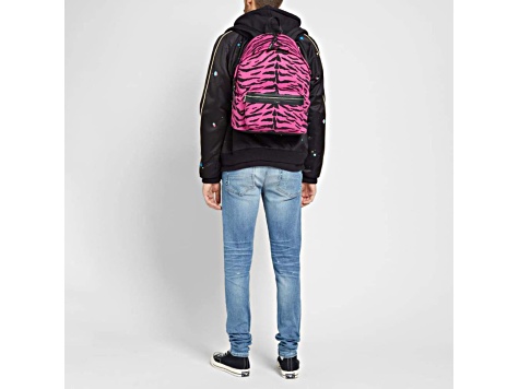 Saint Laurent Unisex Pink Zebra City Backpack