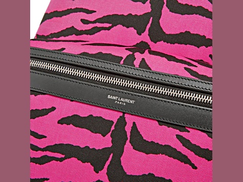 Saint Laurent Unisex Pink Zebra City Backpack