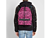 Saint Laurent Unisex Pink Zebra City Backpack