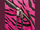 Saint Laurent Unisex Pink Zebra City Backpack