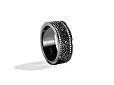 Star Wars™ Fine Jewelry In Carbonite White Diamond Black Rhodium Over Silver Mens Ring 0.20ctw