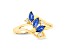 0.41ctw Sapphire and Diamond Ring in 14k Yellow Gold