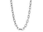 Invicta Jewelry Men's Beveled Edge Large Nautical Oval Link Chain Necklace (10mm) - 24"