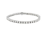 White Lab-Grown Diamond 14kt White Gold Tennis Bracelet 7.00ctw