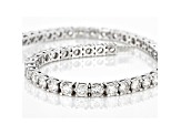 White Lab-Grown Diamond 14kt White Gold Tennis Bracelet 7.00ctw