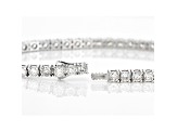 White Lab-Grown Diamond 14kt White Gold Tennis Bracelet 7.00ctw