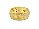 Judith Ripka Cubic Zirconia 14k Gold Clad Ring 0.51ctw