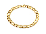 Invicta Jewelry Men's Figaro Chain Yellow Steel Bracelet (8mm) - 8.25"