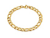 Invicta Jewelry Men's Figaro Chain Yellow Steel Bracelet (8mm) - 8.25"