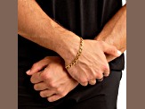 Invicta Jewelry Men's Figaro Chain Yellow Steel Bracelet (8mm) - 8.25"