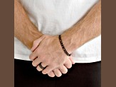 Invicta Jewelry Men's Figaro Chain Black Steel Bracelet (8mm) - 8.25"
