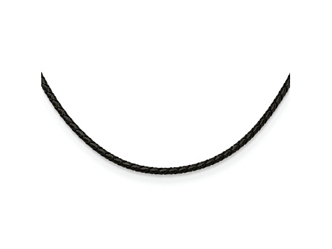 Genuine Leather 3mm Weave Woven Textured 20 Inch Cord