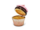 BERRIES 'N CRÈME Chocolate Cupcake Trinket Box