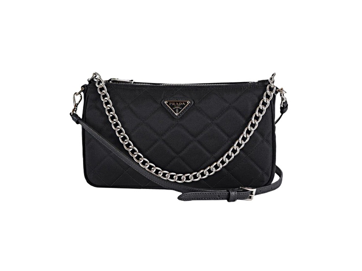 トートバッグ PRADA Black Nylon Handbag Amazon.com: Prada Tessuto Black Nylon Leather Trim Shopping