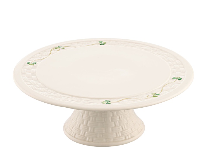Belleek Shamrock Cake Stand