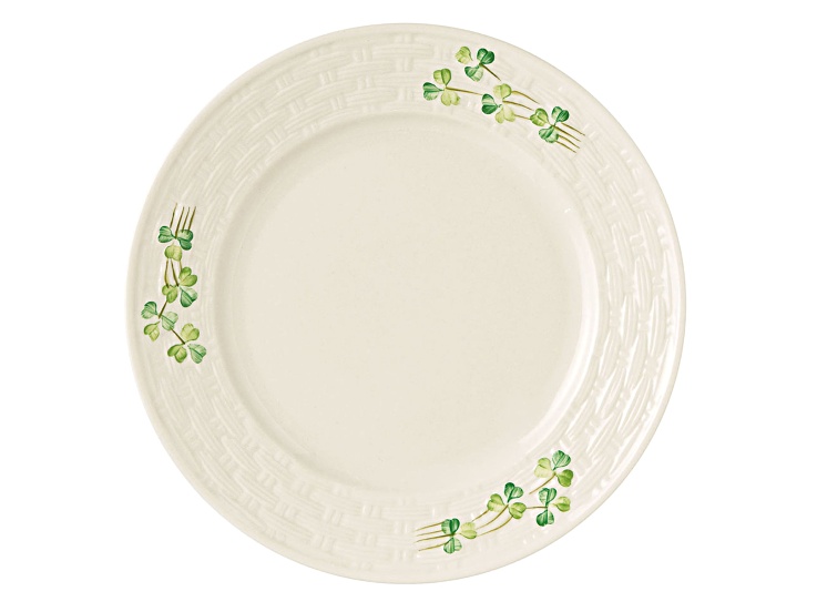 Belleek Shamrock Salad Plate