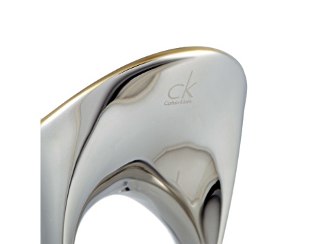 Calvin Klein "Undulate" Gold Tone Stainless Steel Ring