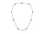 Clear Cubic Zirconia, Rhodium Plated over Sterling Silver Accent Necklace