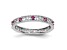 Sterling Silver Stackable Expressions Lab Created Ruby Ring 0.21ctw