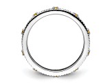Sterling Silver Stackable Expressions Citrine Ring 0.15ctw