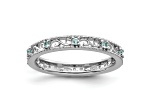 Sterling Silver Stackable Expressions Blue Topaz Ring 0.21ctw