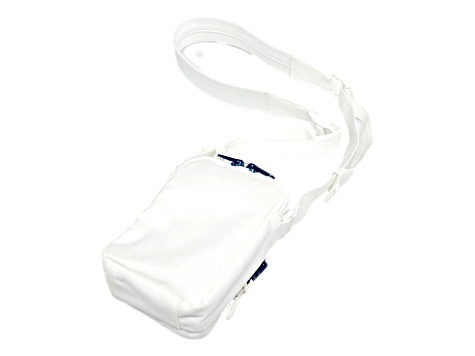 Balenciaga Nasa Logo Phone Holder Crossbody Bag White