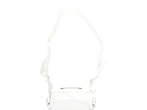 Balenciaga Nasa Logo Phone Holder Crossbody Bag White