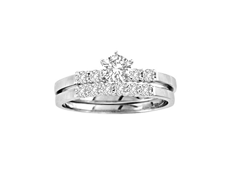 0.55ctw Diamond Engagement Ring in 14k White Gold