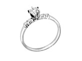 0.55ctw Diamond Engagement Ring in 14k White Gold