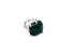 Judith Ripka 11ctw Green Chalcedony And 1.82ctw Bella Luce Rhodium Over Sterling Silver Ring