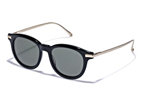 Vilebrequin Men's Dark Olive Oval Frame / Green Lenses Sunglasses