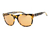 Guess Blonde Havana Square Frame / Brown Lenses Sunglasses