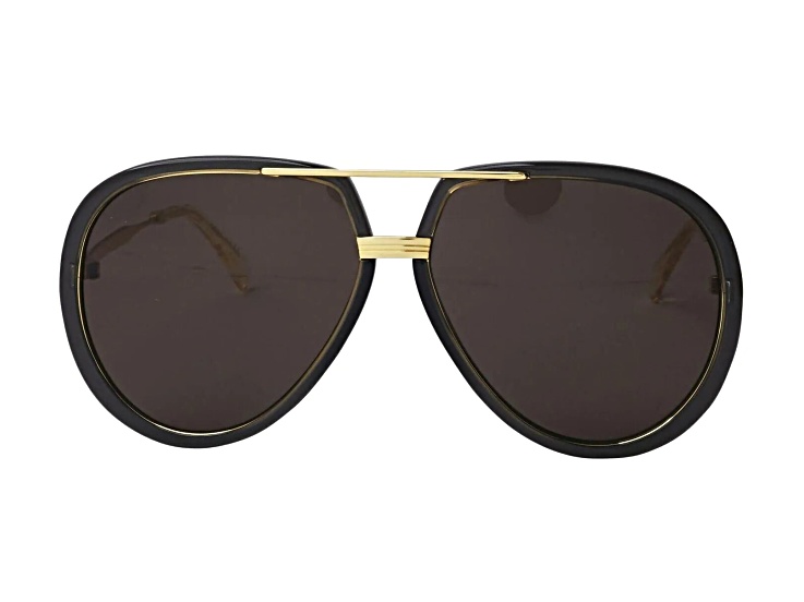 Gucci Black Sunglasses with Gradient Brown Lenses Gucci GG0101S 003 Sunglasses Brown Gradient Lens Women main image 3