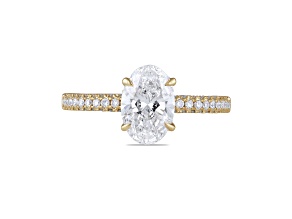 Lab Grown Diamond Ring 14k Yellow Gold 2.00ctw Solitaire Ring