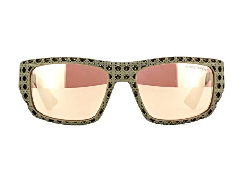 Dior 3D Brown Frame / Pink Silver Mirrored Lenses Sunglasses  display picture 2