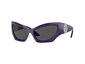 Versace Women's Fashion 60mm Transparent Violet Sunglasses|VE4450-541987-60