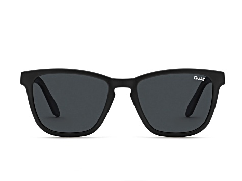 Quay Hardwire Black Frame / Smoke Polarized Lenses Sunglasses