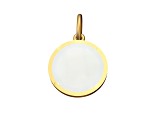 Mother Of Pearl with Ruby and Emerald 14k Gold Over Sterling Silver Dragonfly Necklace