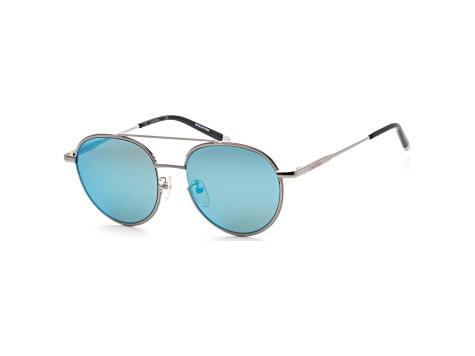 Calvin Klein Unisex Platinum Label 52 Silver Sunglasses | CK2153SA-046