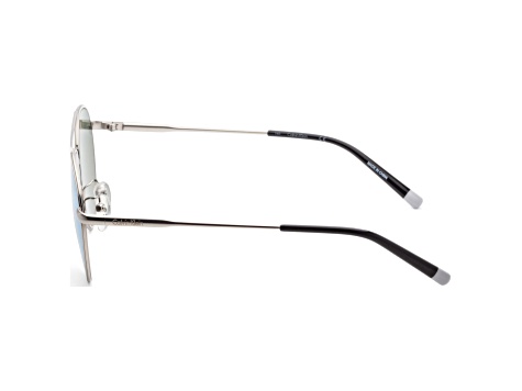 Calvin Klein Unisex Platinum Label 52 Silver Sunglasses | CK2153SA-046
