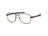 Prada Men's Linea Rossa 57mm Matte Black Sunglasses | PS54WS-DG002S