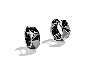 Star Wars™ Fine Jewelry Dark Armor Black Rhodium Over Sterling Silver Earrings