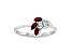 0.28ctw Ruby and Diamond Ring in 14k White Gold