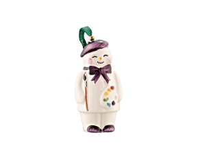 Belleek Artist Snowman Ornament