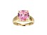 Pink And White Cubic Zirconia 18k Yellow Gold Over Silver October Birthstone Ring 7.12ctw
