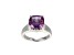 Lab Alexandrite Sapphire And Cubic Zirconia Platinum Over Silver June Birthstone Ring 8.14ctw