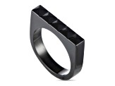 Calvin Klein "Edge" Black Stainless Steel Ring
