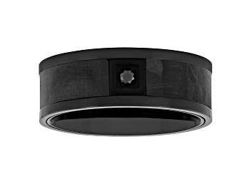 Picture of 0.05ctw Black Diamond Black IP Cobalt Carbon Fiber Band