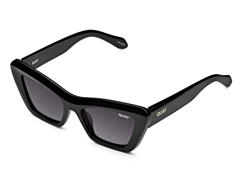 Quay On the Radio Black Cat Eye Frame / Smoke Lenses  display picture 3