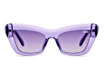 Quay On the Radio Purple Cat Eye Frame / Smoke Lenses  display picture 2